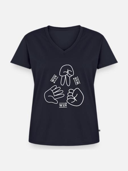 Big Bang 4 - Frauen Premium Bio T-Shirt mit V-Ausschnitt - Navy