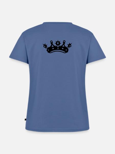 Diamant - Frauen Premium Bio T-Shirt mit V-Ausschnitt - Taubenblau
