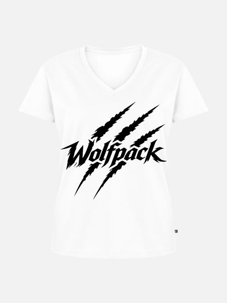 Woldsrudel - Frauen Premium Bio T-Shirt mit V-Ausschnitt - Weiß