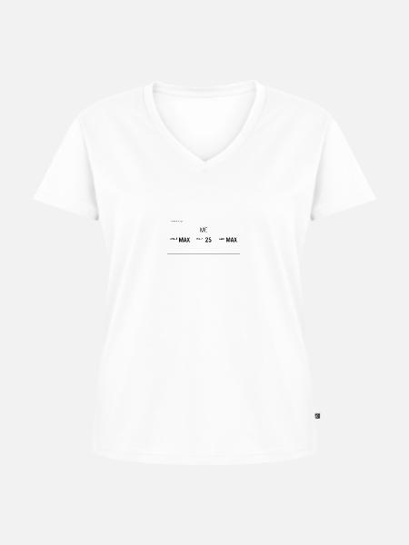 Maximun Armor - Frauen Premium Bio T-Shirt mit V-Ausschnitt - Weiß