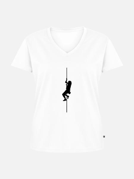 seilketterer - Frauen Premium Bio T-Shirt mit V-Ausschnitt - Weiß