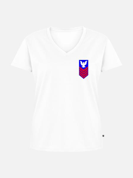 Military Style - Frauen Premium Bio T-Shirt mit V-Ausschnitt - Weiß