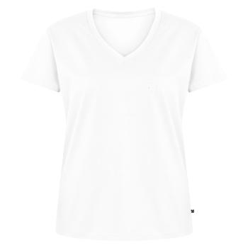 Schwesterherz: Beste Schwester Geburtstag Hochzeit - Frauen Premium Bio T-Shirt mit V-Ausschnitt - Weiß - Vorne - AI Model Female 172 dark (172cm)