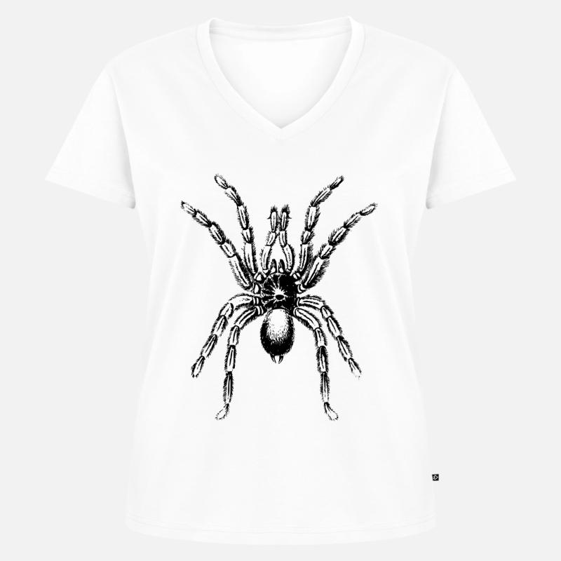 Spider - Women's Premium Organic V-neck T-shirt - white