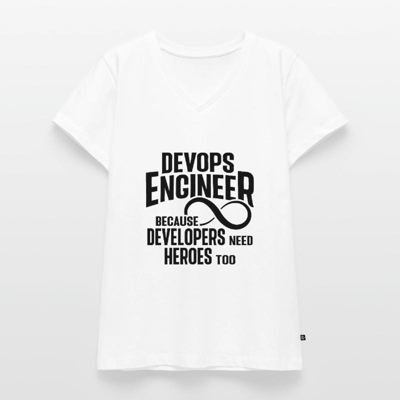 Sys-Admin Developer Devops Engineer Women's Premium Organic V-neck T-shirt