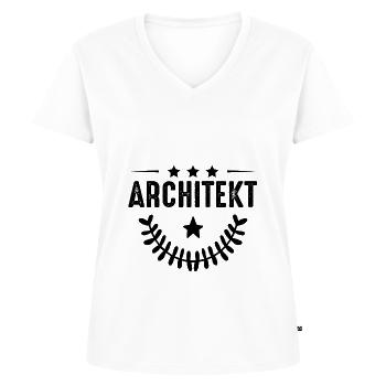 Architect profession - Women's Premium Organic V-neck T-shirt - white - Front - AI Model Female 172 dark (172cm)
