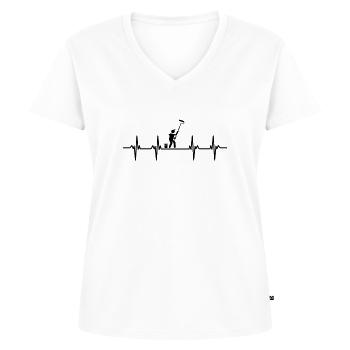 Peintre Peintre Dessin Dessin Dessinatrice Dessinatrice Couleur - T-shirt encolure en V Premium bio Femme - blanc - Devant - AI Model Female 172 dark (172cm)