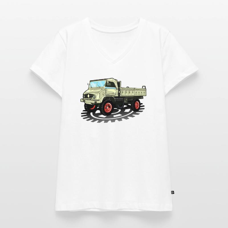 Unimog - Oldtimer - Offroad - Universal motor device Women's Premium Organic V-neck T-shirt