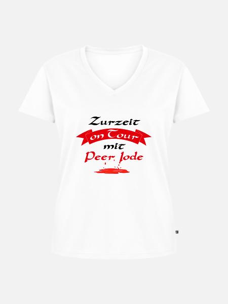 Periode - Peer Iode - Frauen Premium Bio T-Shirt mit V-Ausschnitt - Weiß