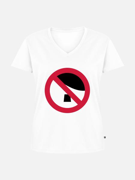 Anti Nazi - Frauen Premium Bio T-Shirt mit V-Ausschnitt - Weiß