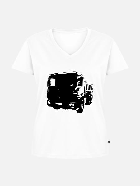 kipper - Frauen Premium Bio T-Shirt mit V-Ausschnitt - Weiß