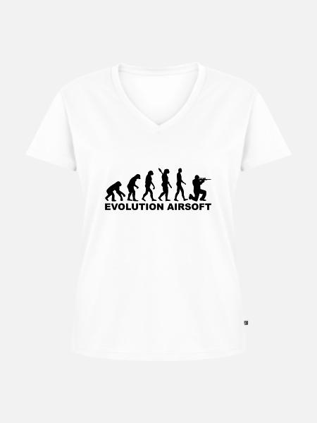 Airsoft - Frauen Premium Bio T-Shirt mit V-Ausschnitt - Weiß