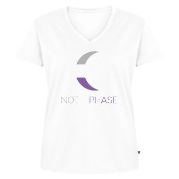 LGBTQ Pride Month - Keine Phase - Asexuell - Frauen Premium Bio T-Shirt mit V-Ausschnitt - Weiß - Vorne - AI Model Female 172 dark (172cm)