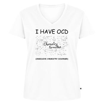 Wissenschaftlerin in der Chemielehrerin - Frauen Premium Bio T-Shirt mit V-Ausschnitt - Weiß - Vorne - AI Model Female 172 dark (172cm)