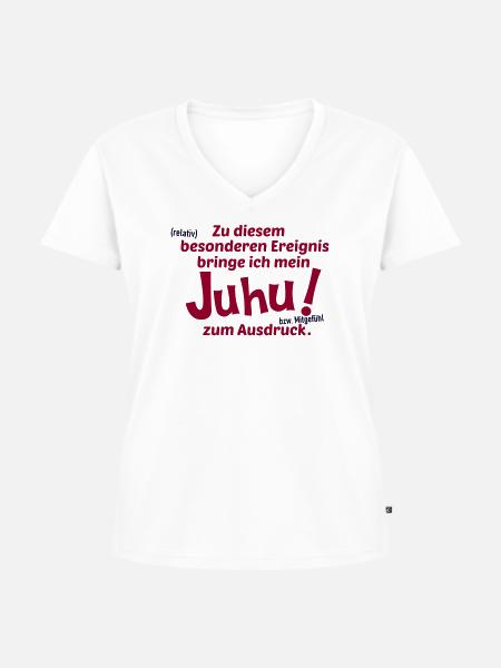 Allgemeines Ereignis - Frauen Premium Bio T-Shirt mit V-Ausschnitt - Weiß