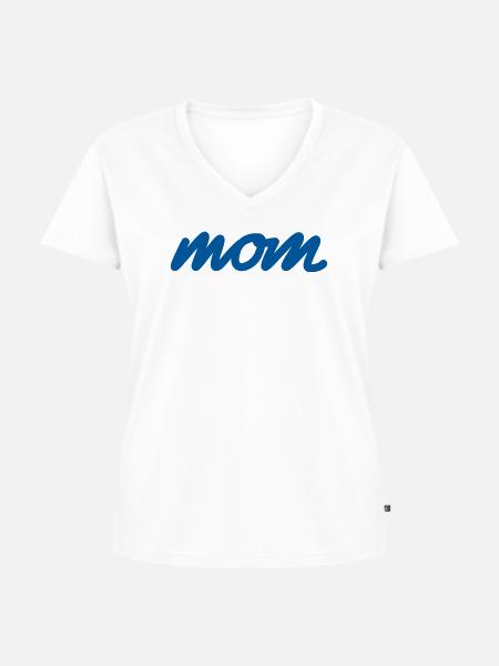 Mama – Eine zeitlose Botschaft - Frauen Premium Bio T-Shirt mit V-Ausschnitt - Weiß