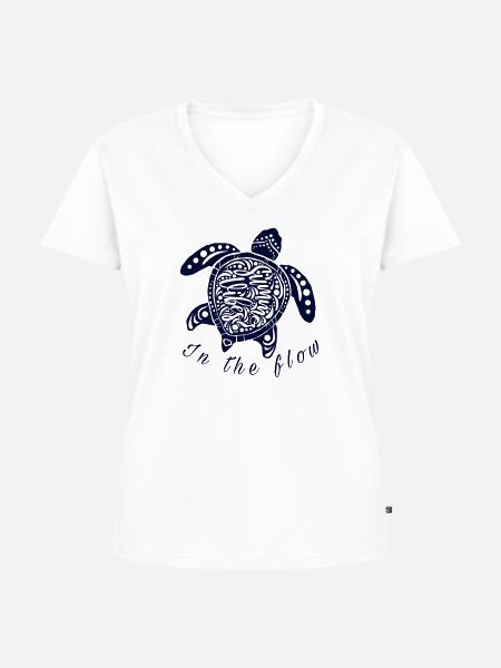 Sei Ozean - Frauen Premium Bio T-Shirt mit V-Ausschnitt - Weiß