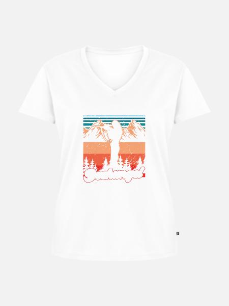 jungle - Frauen Premium Bio T-Shirt mit V-Ausschnitt - 