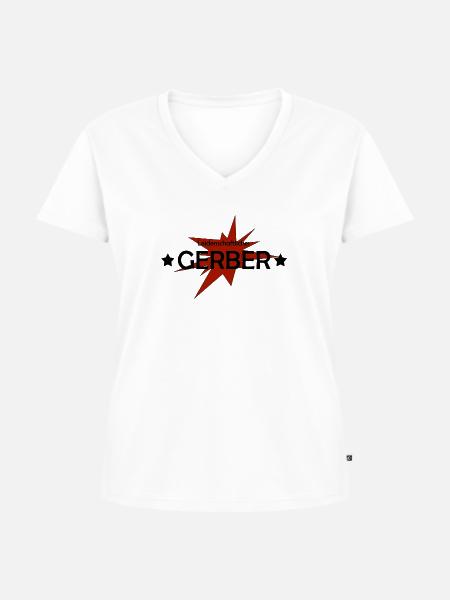 Leidenschaftlicher Gerber - Frauen Premium Bio T-Shirt mit V-Ausschnitt - Weiß