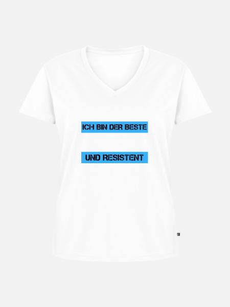 Resistenter Bastler - Frauen Premium Bio T-Shirt mit V-Ausschnitt - 