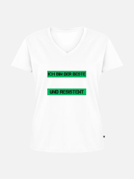 Resistenter Bastler - Frauen Premium Bio T-Shirt mit V-Ausschnitt -