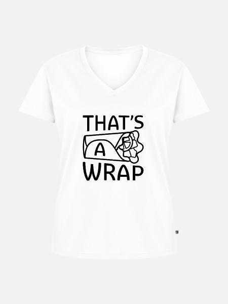 Das ist ein Wrap - Frauen Premium Bio T-Shirt mit V-Ausschnitt - Weiß