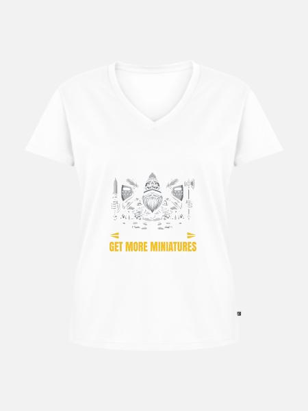 Miniaturmalerei miniature Painting - Frauen Premium Bio T-Shirt mit V-Ausschnitt - 