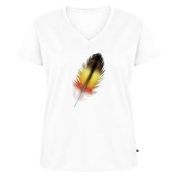 Bounce - Women's Premium Organic V-neck T-shirt - white - Front - AI Model Female 172 dark (172cm)