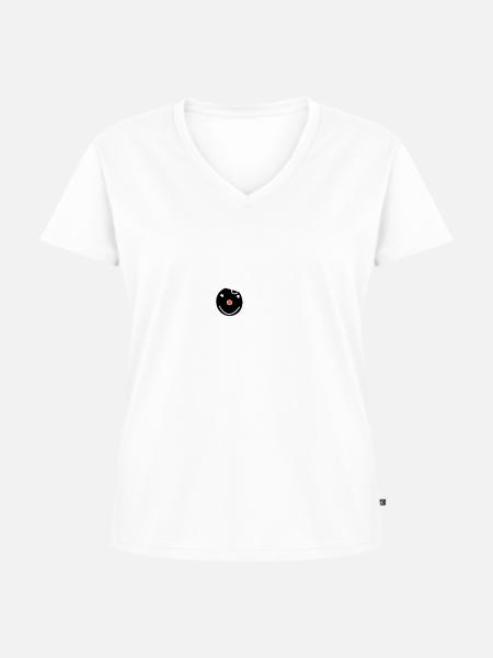 Köln - Frauen Premium Bio T-Shirt mit V-Ausschnitt - Weiß