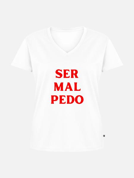 Unfreundlich sein Spanisch Sprache - Frauen Premium Bio T-Shirt mit V-Ausschnitt - Weiß