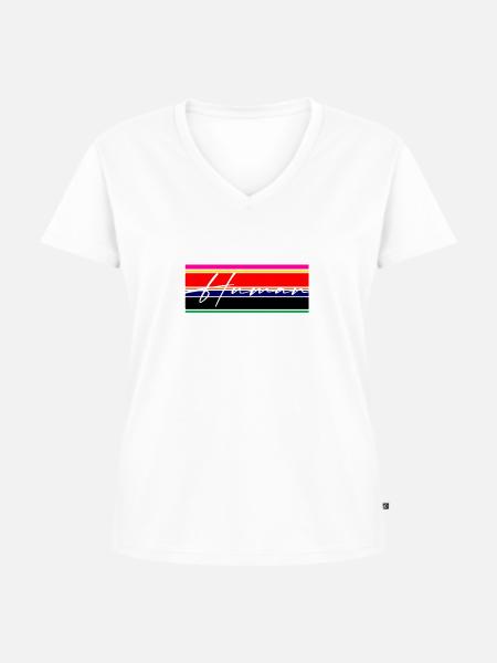 Human Ästhetik Geschenk - Frauen Premium Bio T-Shirt mit V-Ausschnitt - Weiß