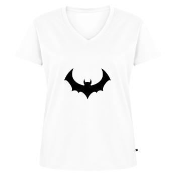 Bat - Women's Premium Organic V-neck T-shirt - white - Front - AI Model Female 172 dark (172cm)