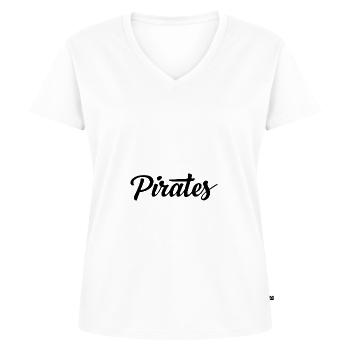 Pirates - T-shirt encolure en V Premium bio Femme - blanc - Devant - AI Model Female 172 dark (172cm)