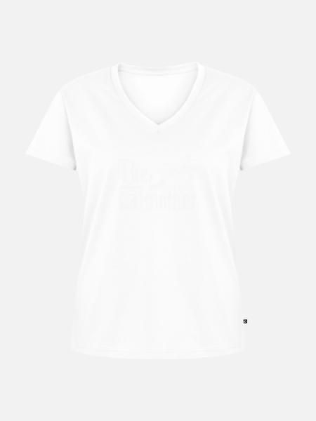 Lustige Katze - Frauen Premium Bio T-Shirt mit V-Ausschnitt - Weiß