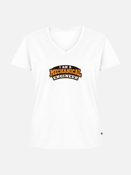 Mechatroniker - Frauen Premium Bio T-Shirt mit V-Ausschnitt - Weiß