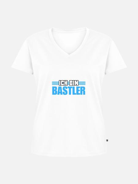 Nicht schockbarer Bastler - Frauen Premium Bio T-Shirt mit V-Ausschnitt -
