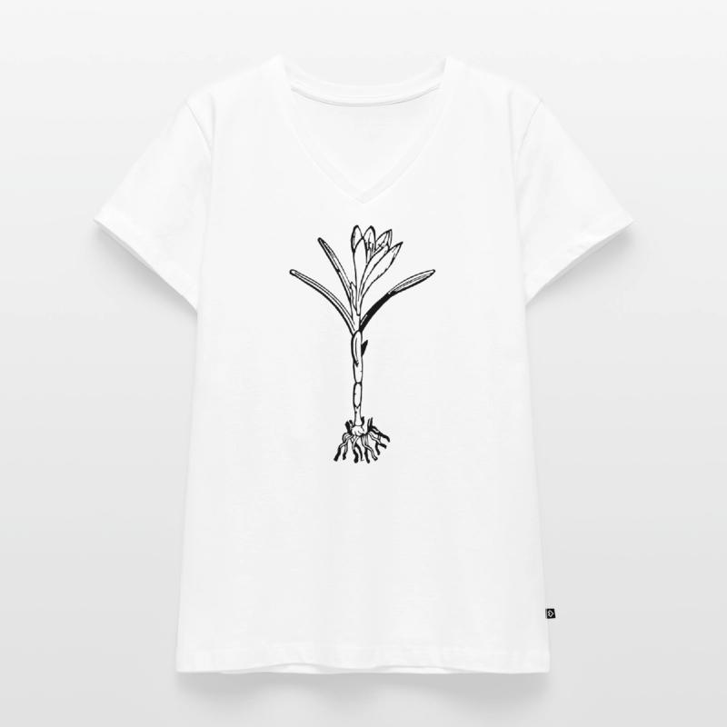 Crocus Spring Bloomer Spring Women's Premium Organic V-neck T-shirt