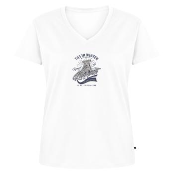 Ruhrpott Ruhrgebiet - Da Wo Ich Wech Komm - Frauen Premium Bio T-Shirt mit V-Ausschnitt - Weiß - Vorne - AI Model Female 172 dark (172cm)
