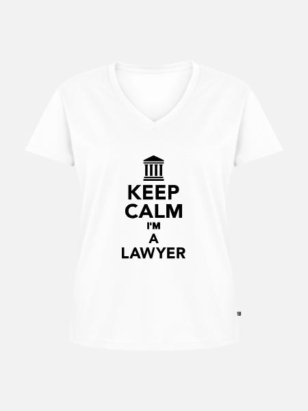 Anwalt - Frauen Premium Bio T-Shirt mit V-Ausschnitt - Weiß