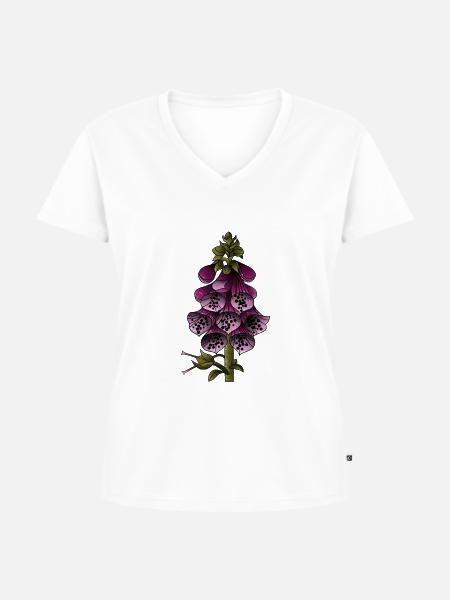 Fingerhut - Frauen Premium Bio T-Shirt mit V-Ausschnitt - Weiß