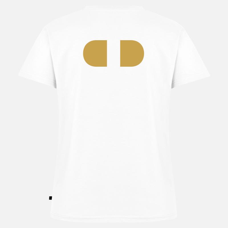 Controller Split Gold - Women's Premium Organic V-neck T-shirt - white