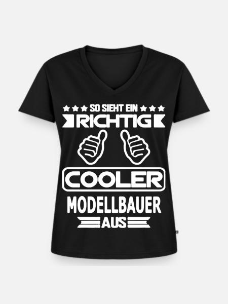 RC Modellbau massstab Modell Hobby - Frauen Premium Bio T-Shirt mit V-Ausschnitt - Schwarz