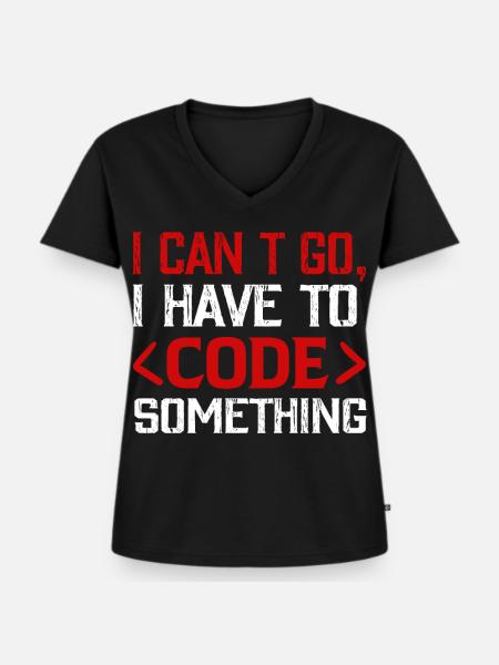 Programmierer , Nerd , Computer Code - Frauen Premium Bio T-Shirt mit V-Ausschnitt - Schwarz