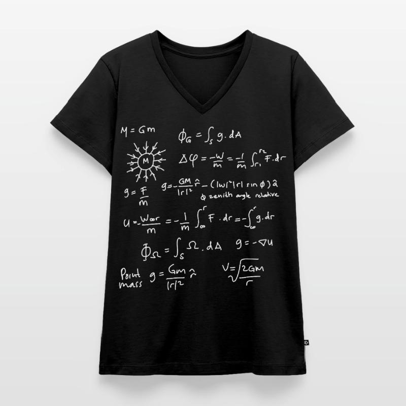 Physics Equations Unleashed Women's Premium Organic V-neck T-shirt