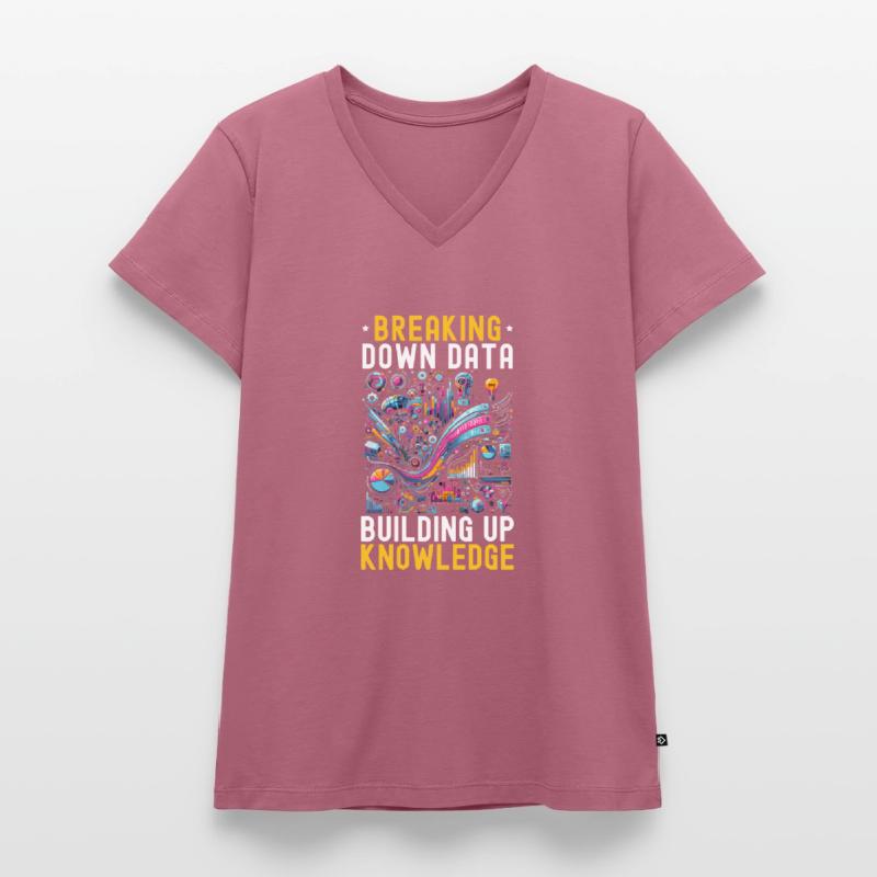 Data Science, Data Analysis, Machine Learning, Data Women's Premium Organic V-neck T-shirt