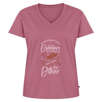 Schuhmacher Arbeit Stiefel - Frauen Premium Bio T-Shirt mit V-Ausschnitt - Mauve - Vorne - AI Model Female 172 dark (172cm)
