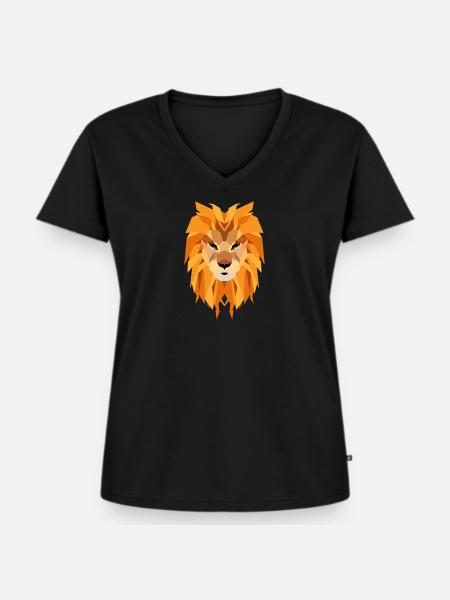 Aurora B. Polaris - Frauen Premium Bio T-Shirt mit V-Ausschnitt - Schwarz