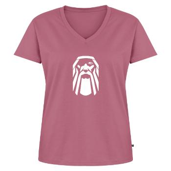 Odin - Women's Premium Organic V-neck T-shirt - mauve - Front - AI Model Female 172 dark (172cm)