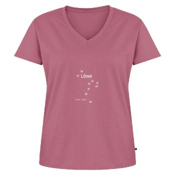 Sternbild Löwe - Frauen Premium Bio T-Shirt mit V-Ausschnitt - Mauve - Vorne - AI Model Female 172 dark (172cm)