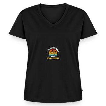 Urologist after vasectomy - Women's Premium Organic V-neck T-shirt - black - Front - AI Model Female 172 light (172cm)